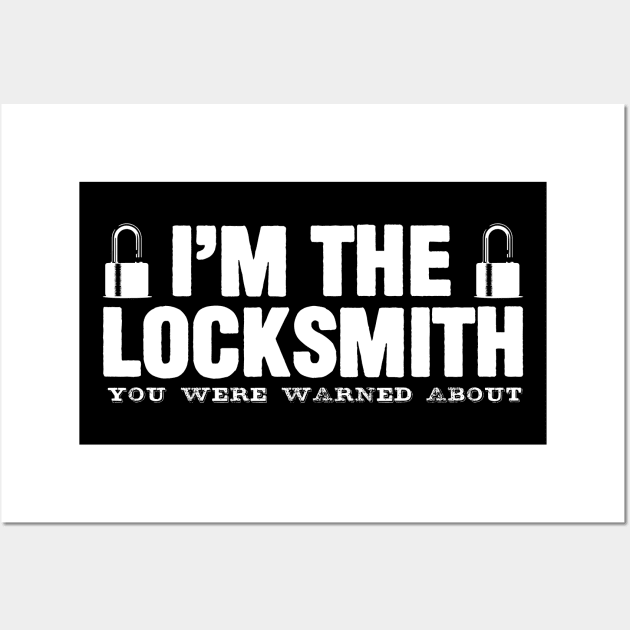 Locksmith Joke Smith Locksmithing Locks Wall Art by DesignatedDesigner